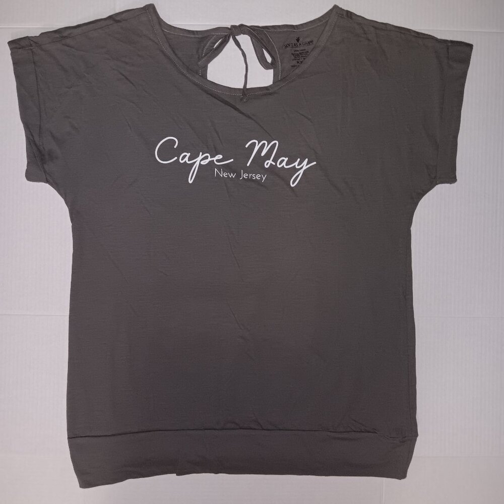 SOFT AS A GRAPE CAPE MAY NEW JERSEY TIE-BACK TOP